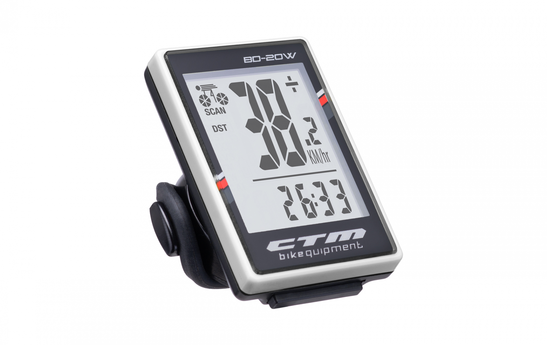 Cyklopočítač CTM, BD-20W, bílý