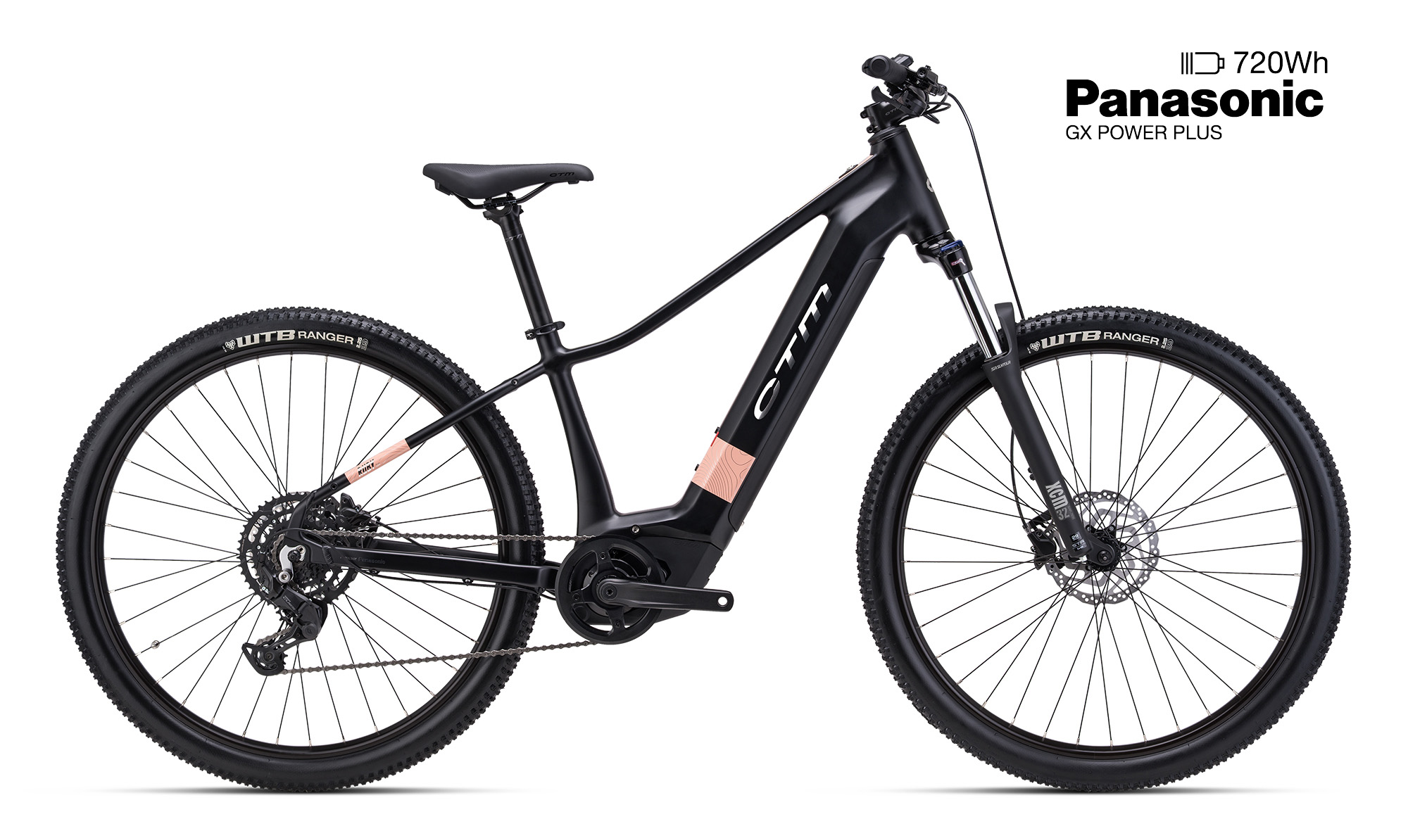 CTM RUBY GX 29" , barva matná černá, baterie 720Wh/20Ah, model 2026, rám L - ZDARMA dopravné, seřízení, odborná montáž a skládací zámek CTM!