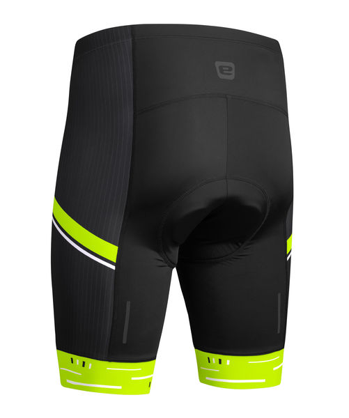 Pánské cyklistické kraťasy ETAPE RACING 2.0, černá/žlutá fluo
