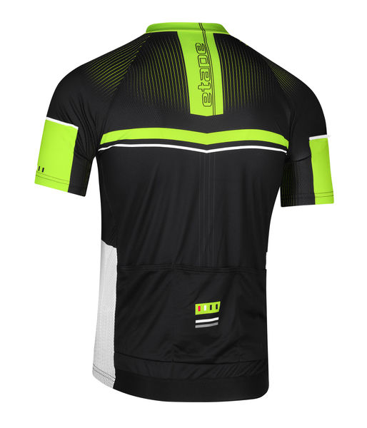 Pánský cyklistický dres MAESTRO, černá/žlutá fluo