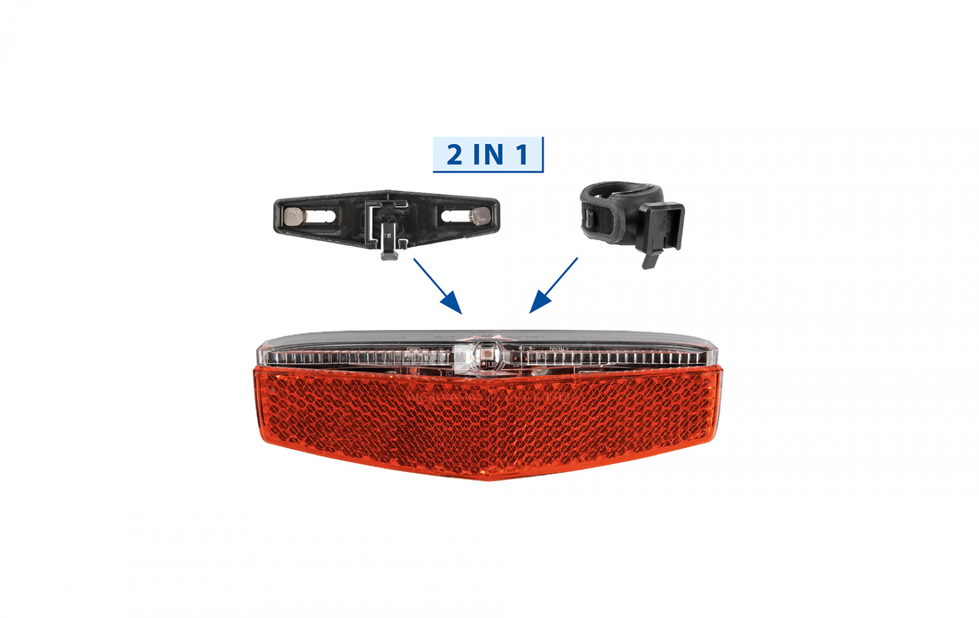 Zadní světlo s nabíjecí baterií M-WAVE Helios USB