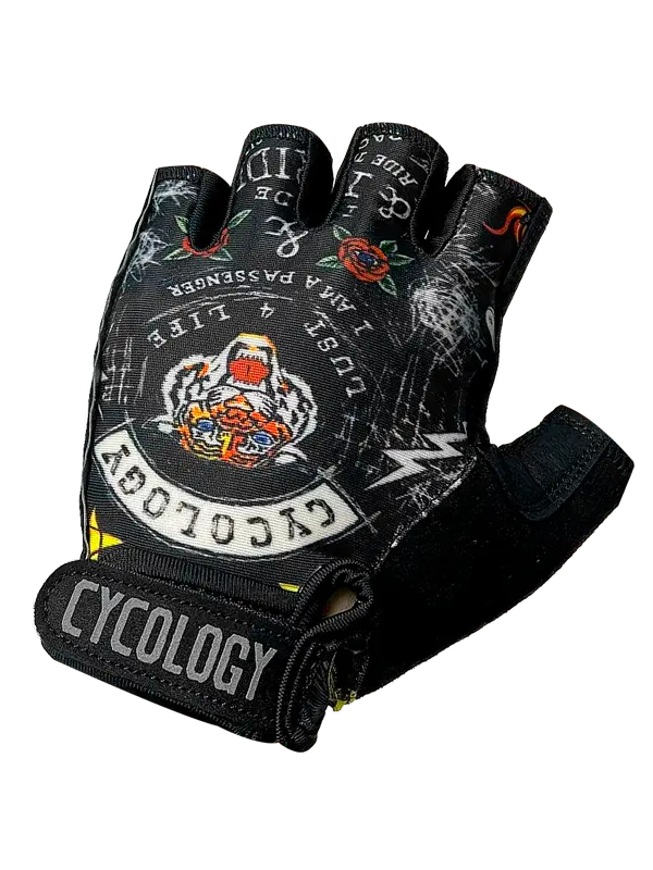 Cyklistické rukavice Cycology City of Angels Black