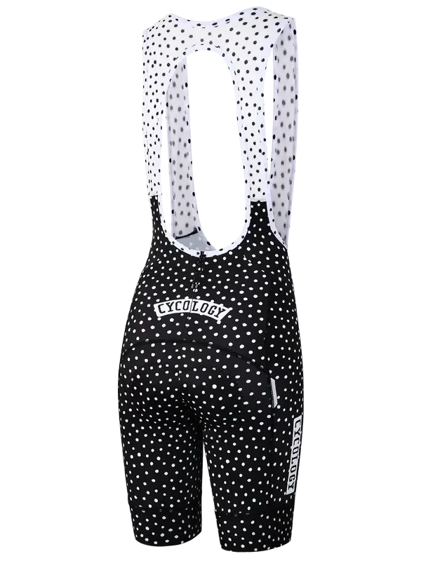 Cyklokraťasy CYCOLOGY Polka Dot, černé, dámské