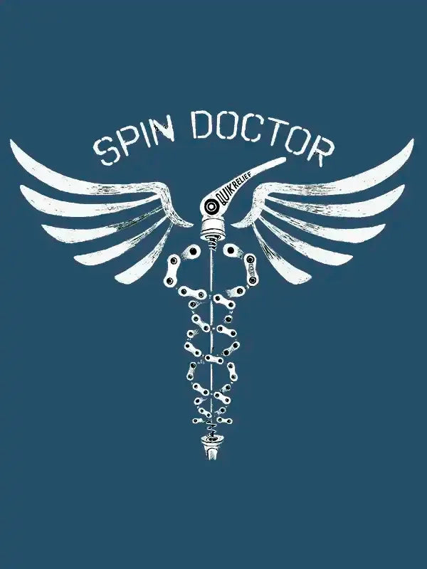 Bavlněné triko CYCOLOGY Spin Doctor, blue, pánské, krátký rukáv