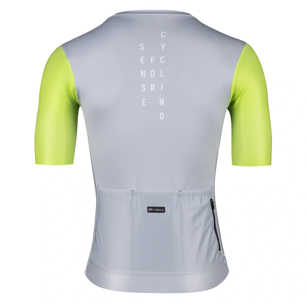 Dres FORCE LIMIT krátký rukáv, šedo-limetkový
