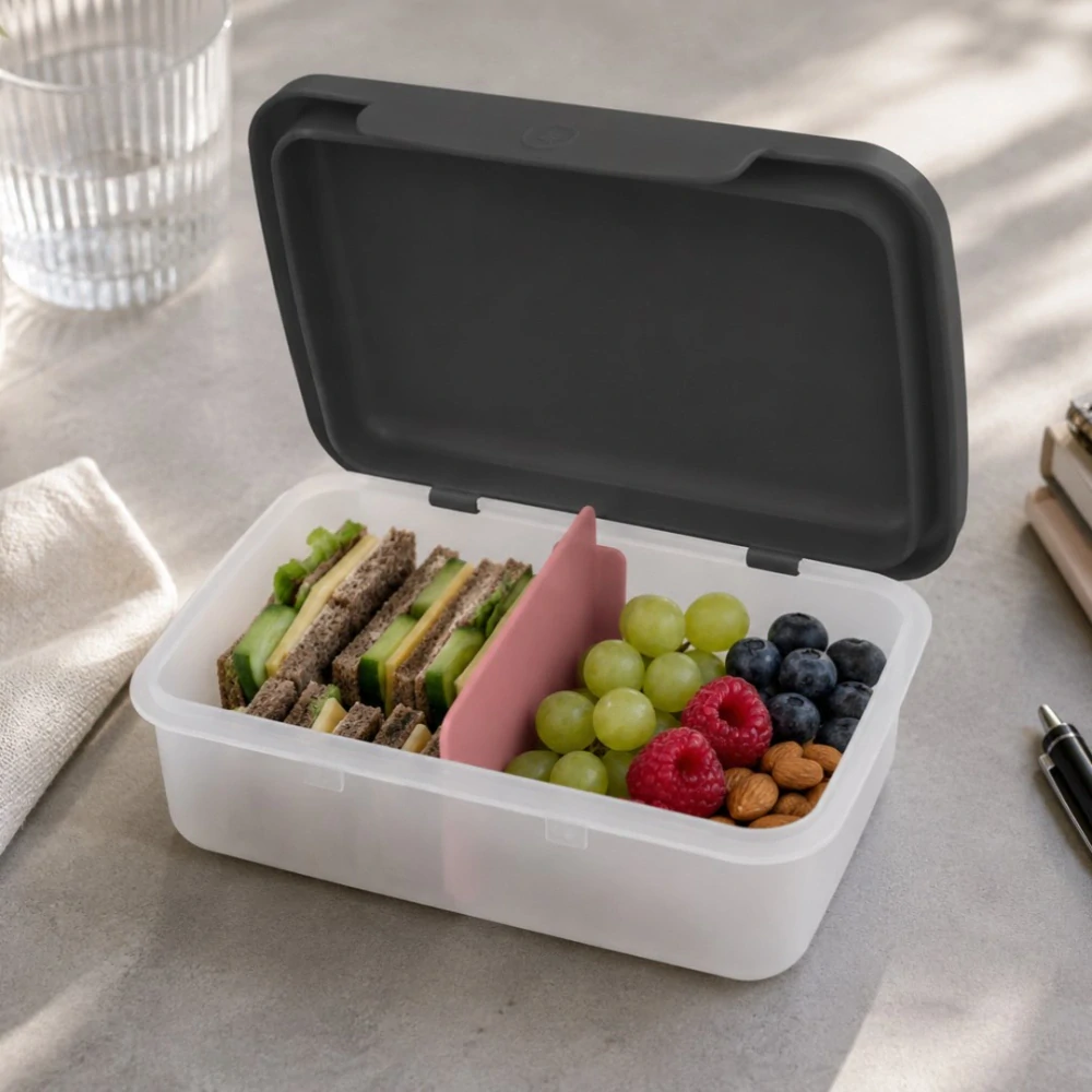 Zdravá sváča box Pastel šedorůžová