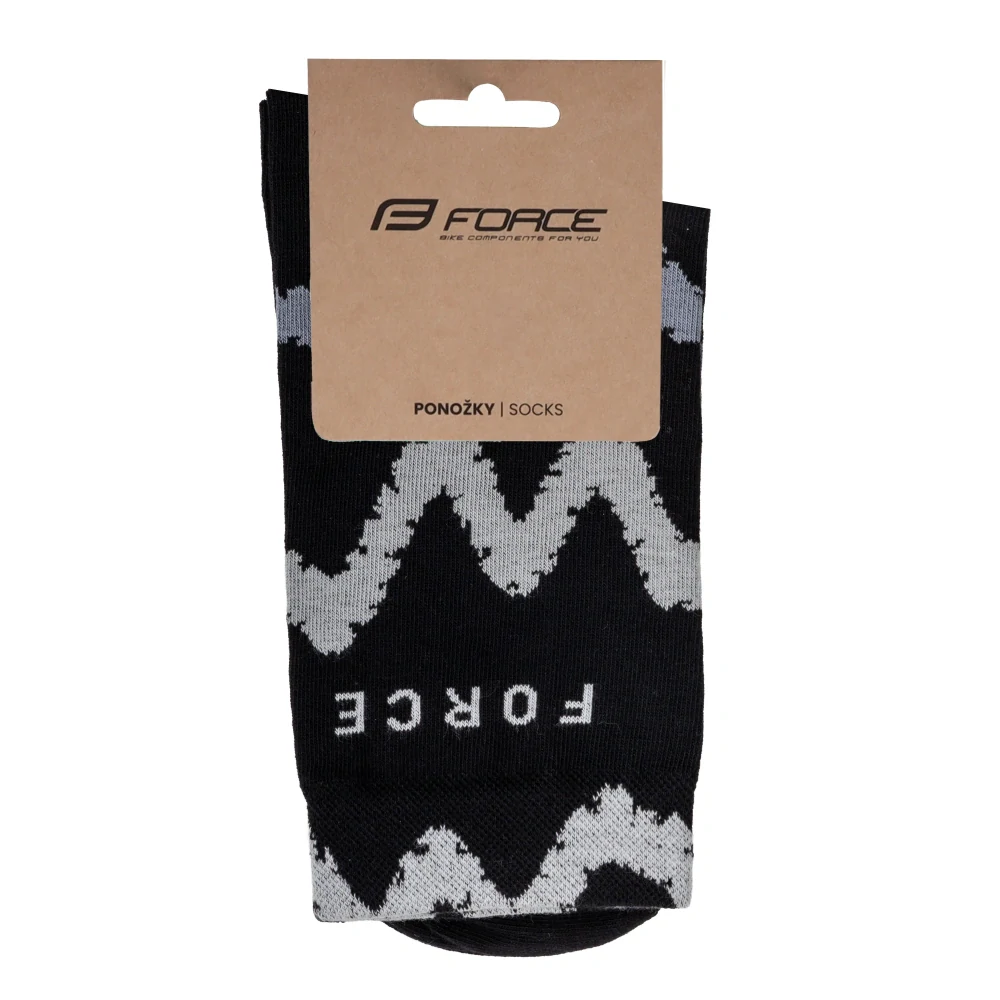 Ponožky FORCE ENDURE, černo-šedé, velikost L/XL
