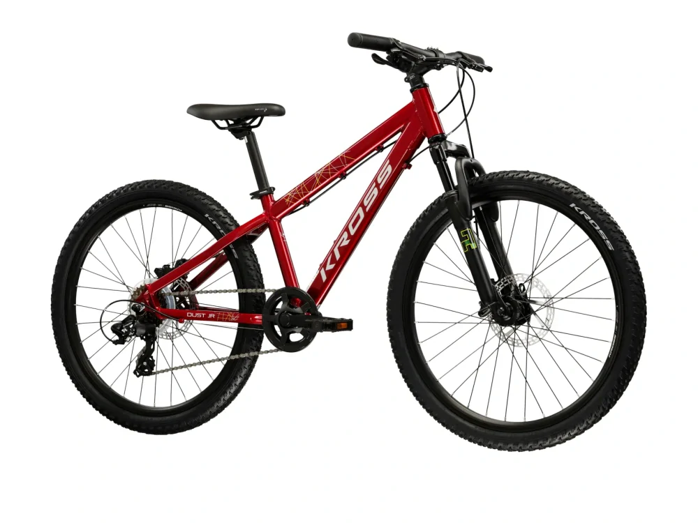 KROSS DUST JR X, pneu 24", model 2027, barva rubín/černá/lesk - ZDARMA dopravné, odborná montáž a seřízení!