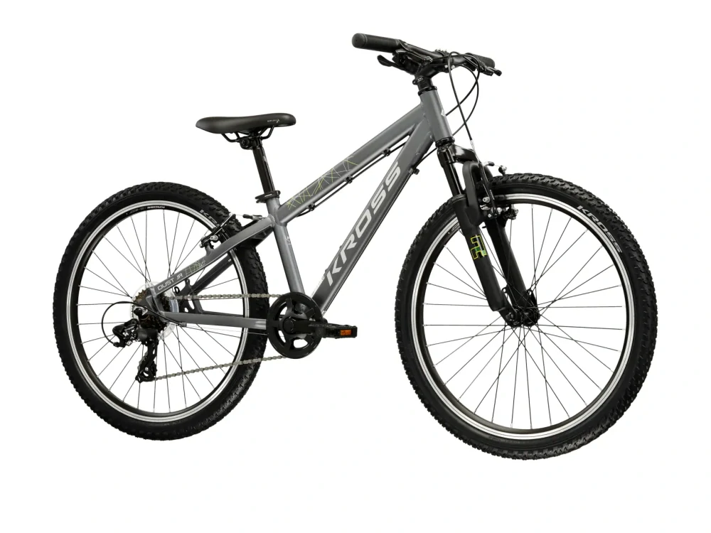 KROSS DUST JR, pneu 24", model 2027, barva grafitová/stříbrná/matný - ZDARMA dopravné, odborná montáž a seřízení!