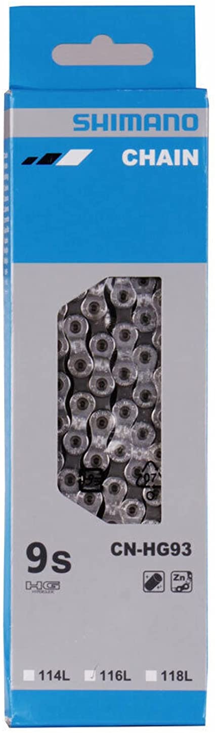 Řetěz SHIMANO CNHG93 stříbrný balený+čep 9k