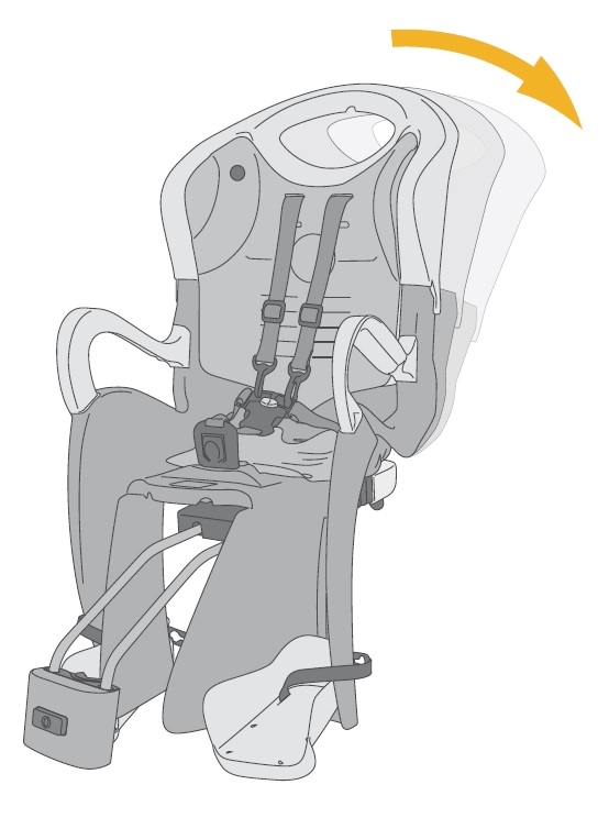 Cyklosedačka Bellelli Tiger Relax B-FIX zadní, černo-oranžová 