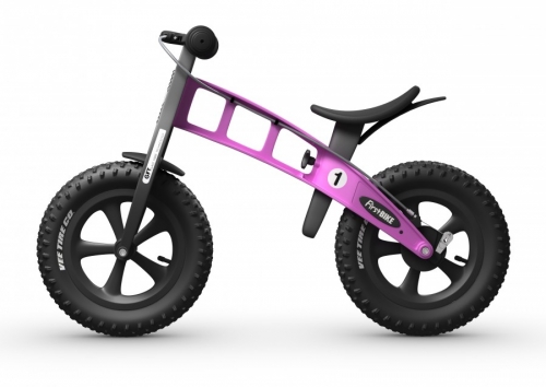 Odrážedlo FirstBike FAT pink - ZDARMA dopravné, košík a zvonek!