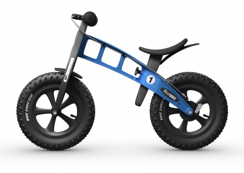 Odrážedlo FirstBike FAT light blue - ZDARMA dopravné, košík a zvonek!