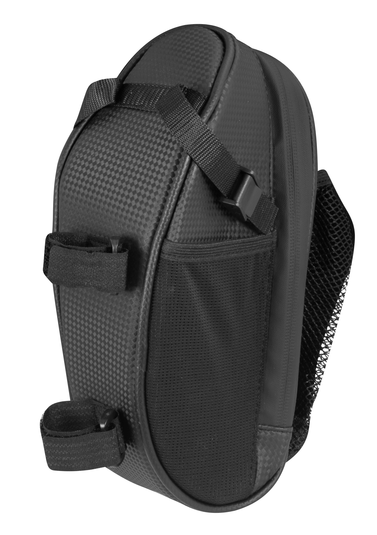 Brašna pod sedlo FORCE FUSE + síťka na láhev, černá