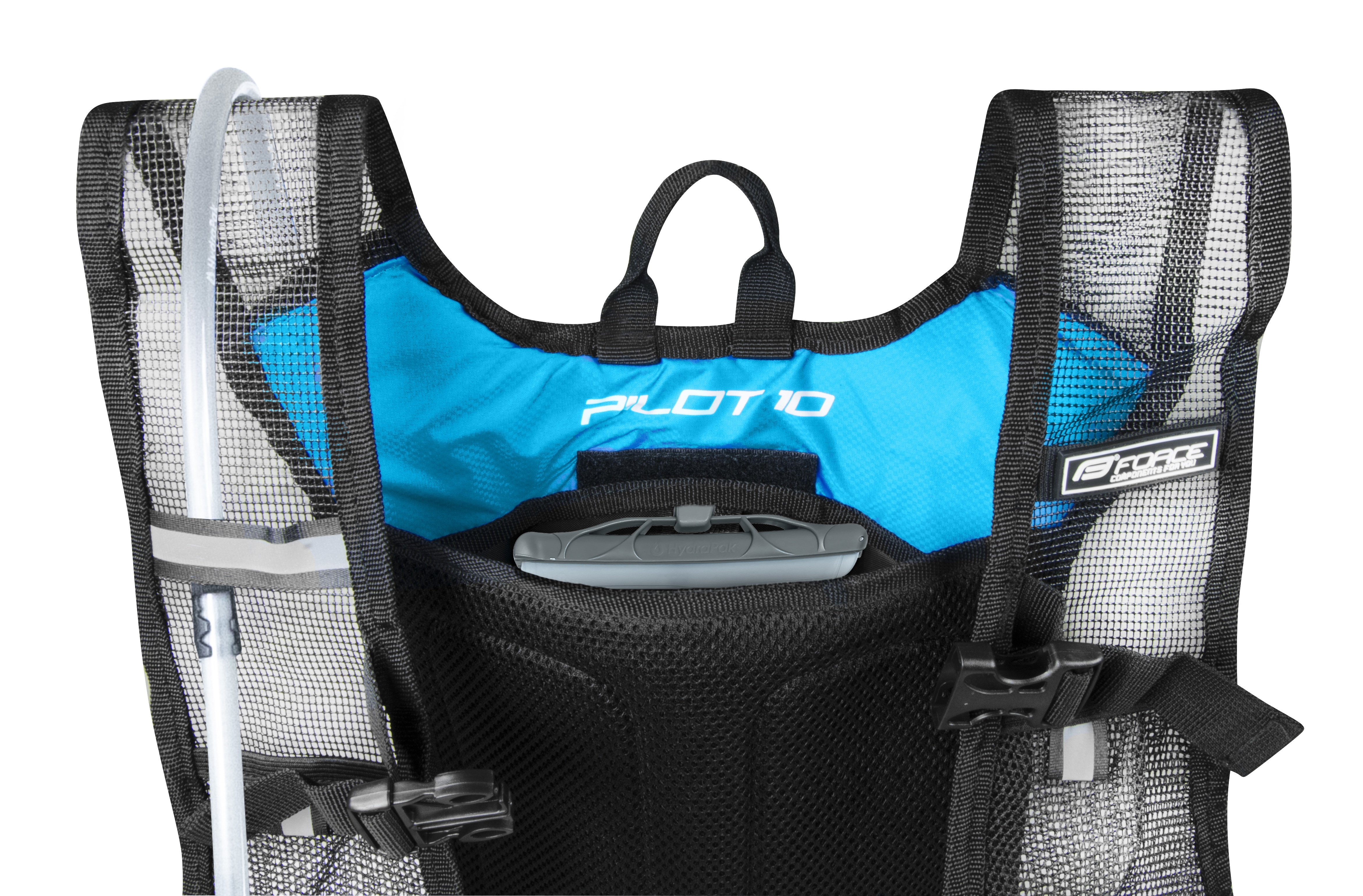Batoh FORCE PILOT PLUS 10l + 2L rezervoár, fluo