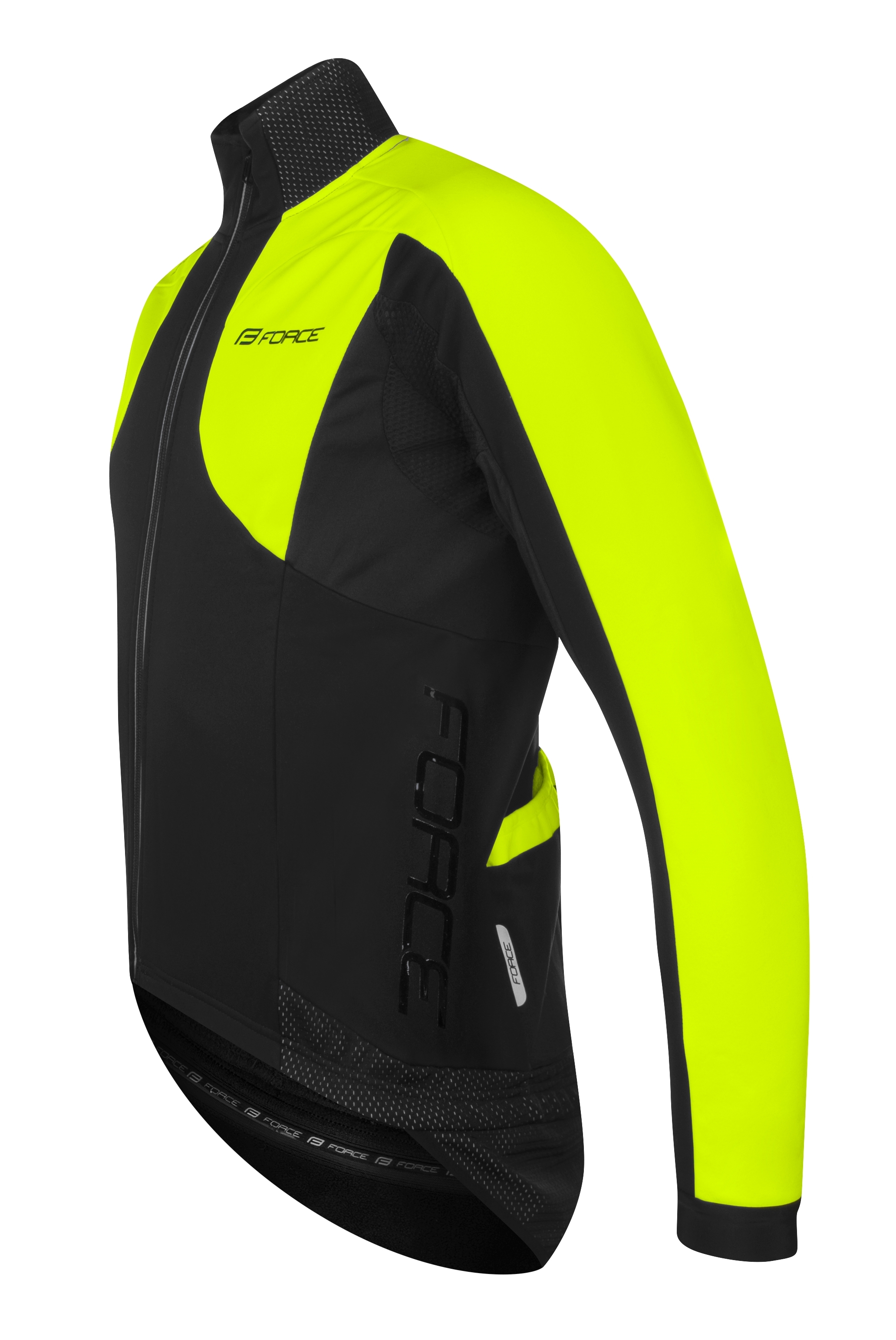 Bunda FORCE X100 zimní, černo-fluo