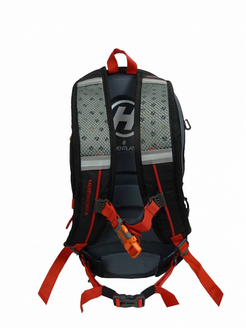 Hydratační batoh HAVEN LUMINITE II 18l black/red, bez rezervoáru