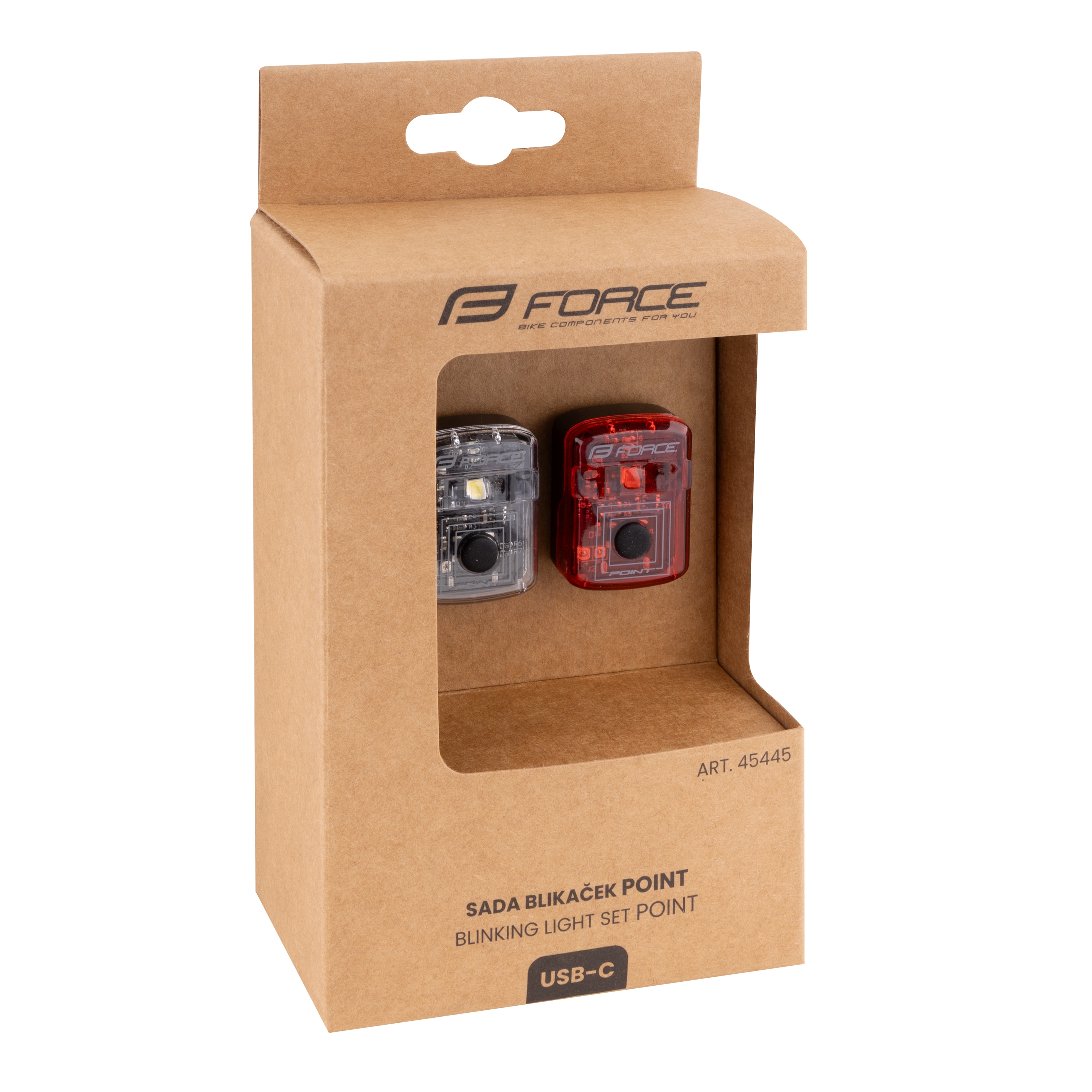 Blikačky sada FORCE POINT USB přední + zadní