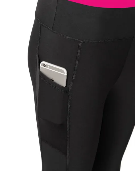 Dámské elestické kalhoty ETAPE REBECCA, černá/růžová