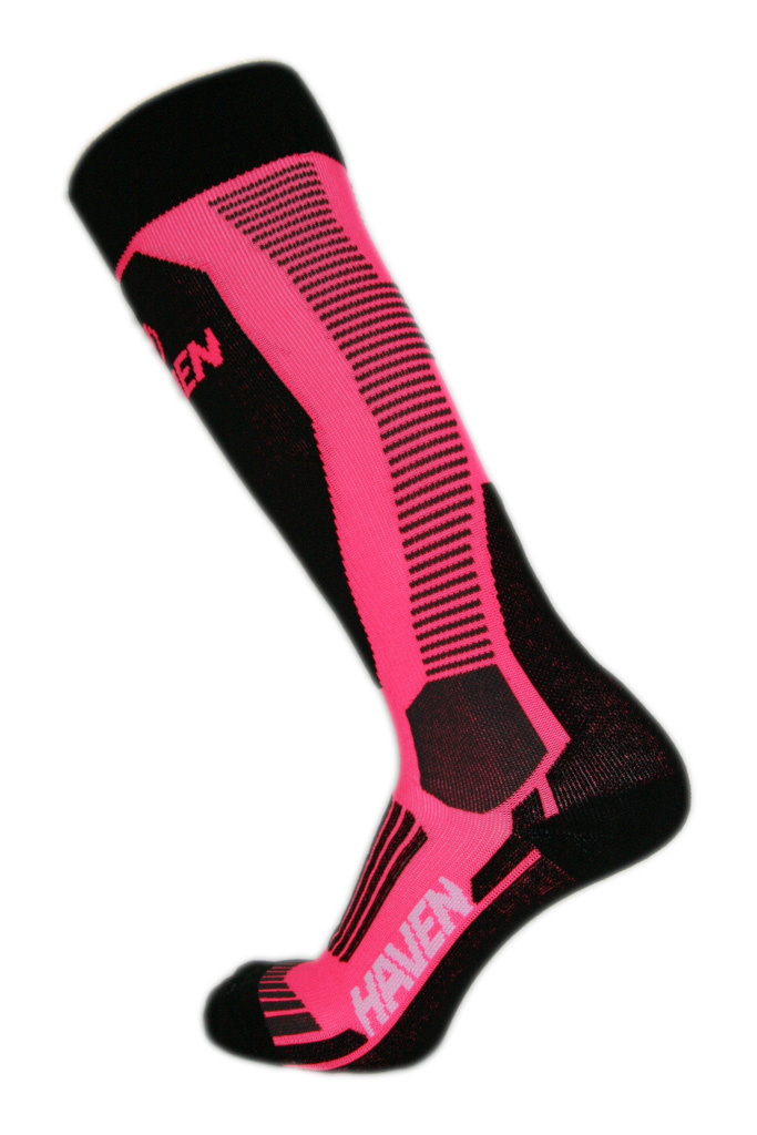 Zimní dětské kompresní podkolenky HAVEN Compressive Ski pink