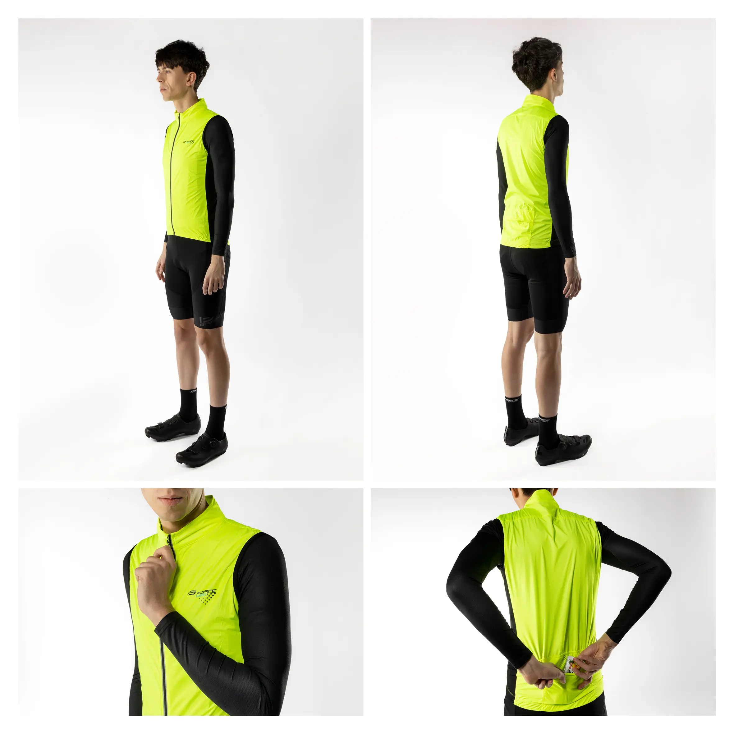 Vesta FORCE VISION plná záda, fluo