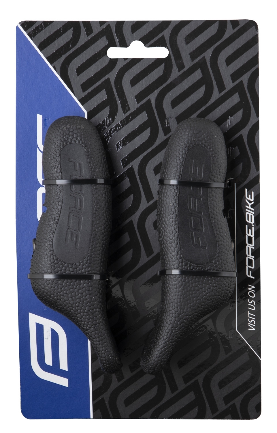 Rohy FORCE RAB 12 cm AL+guma, černé