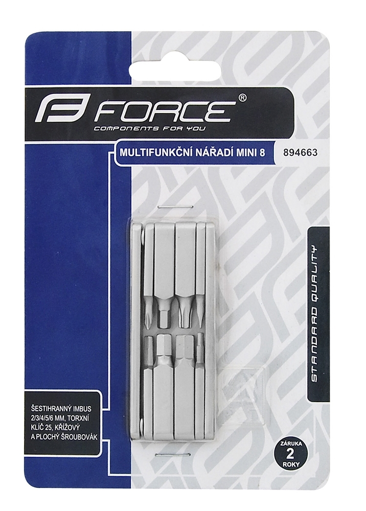 Multiklíč FORCE MINI sada 8 funkcí