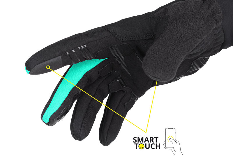 Dámské rukavice Etape Jasmine WS+, vel. L, černá/mint