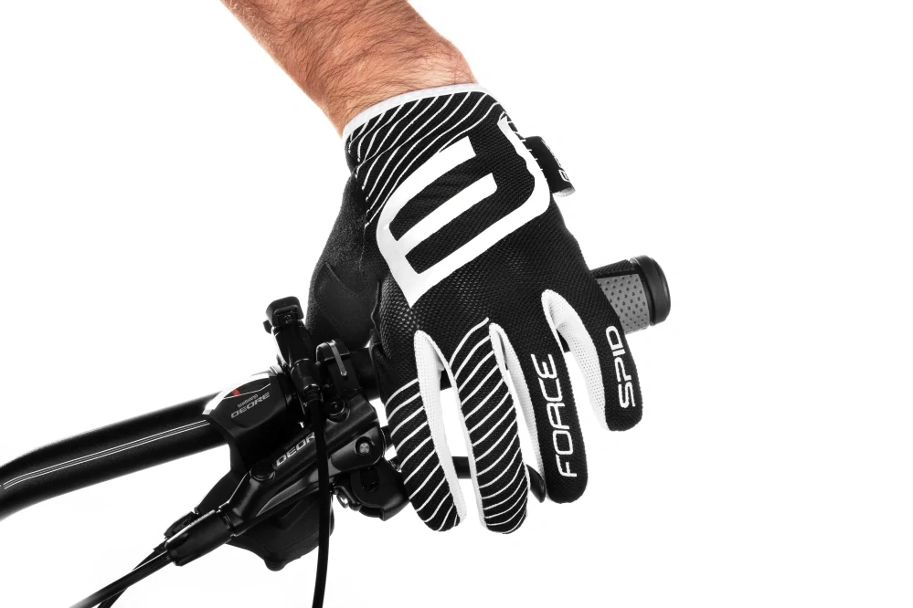 Rukavice FORCE MTB SPID letní bez zapínání, černé
