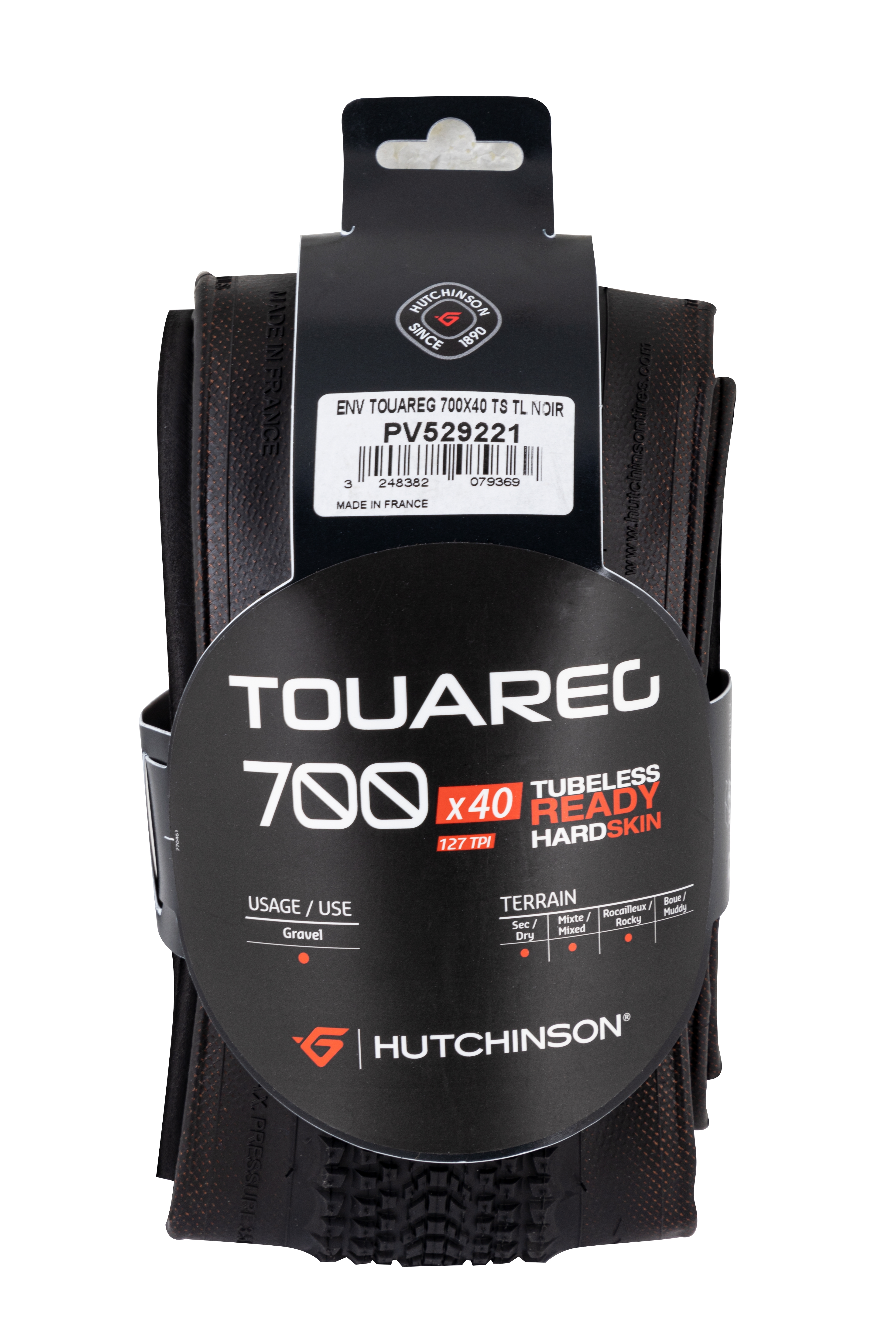 Plášť HUTCHINSON TOUAREG TLR 700 x 40 kevlar, černý
