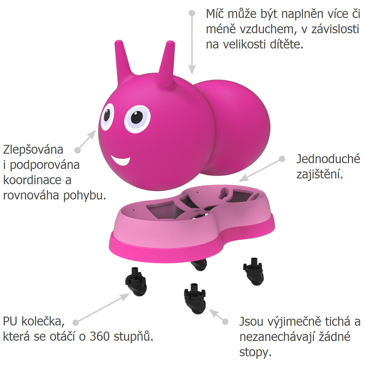 Micro Air Hopper pink - ZDARMA dopravné!