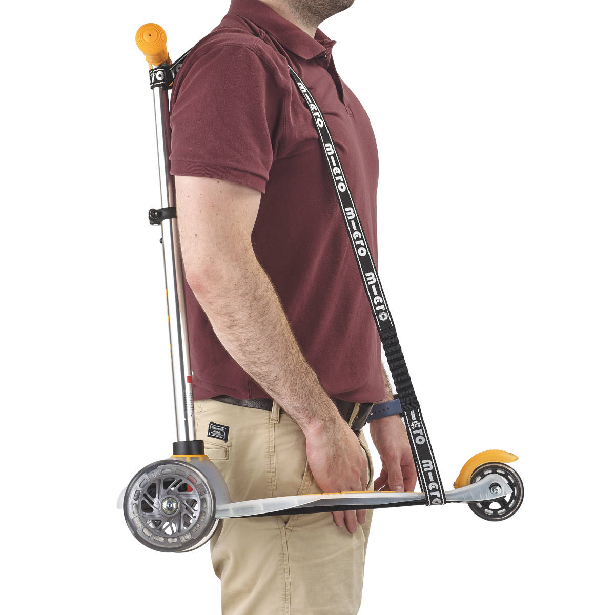 Popruh Micro reflexní fialový