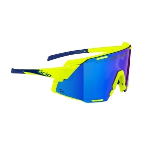 Brýle FORCE GRIP, fluo, modrá revo skla