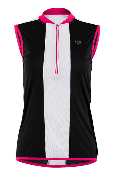 Dámský cyklistický dres ETAPE PRETTY, vel. Sčerná/růžová