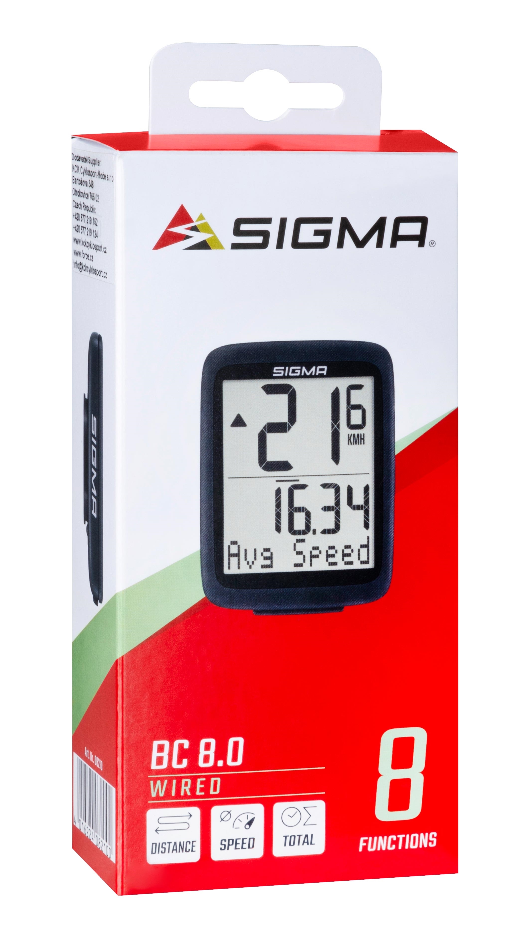 Cyklopočítač SIGMA BC 8.0, černý