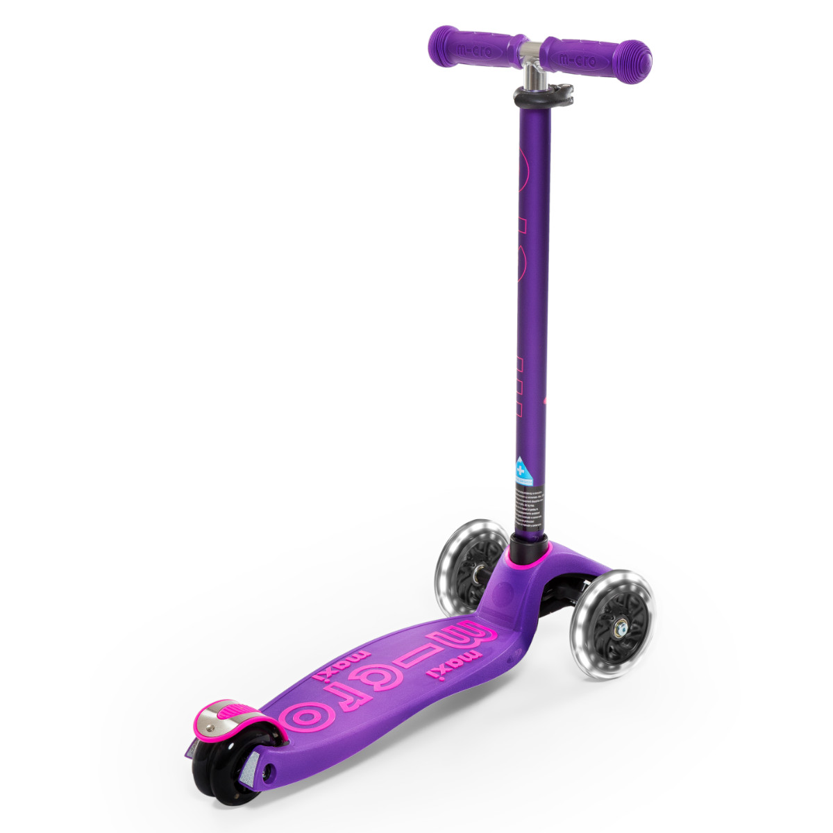 Koloběžka Maxi Micro Deluxe Purple LED - ZDARMA dopravné a Zdravá láhev!