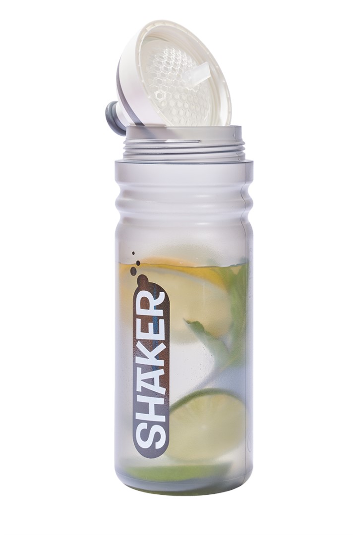 Zdravá lahev SHAKER bílý 0,7l