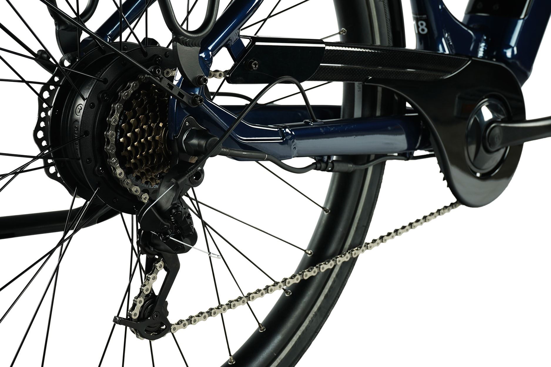 Městské elektrokolo Leader Fox NARA 2023-2,  modrá - ZDARMA dopravné, seřízení a odborná montáž!