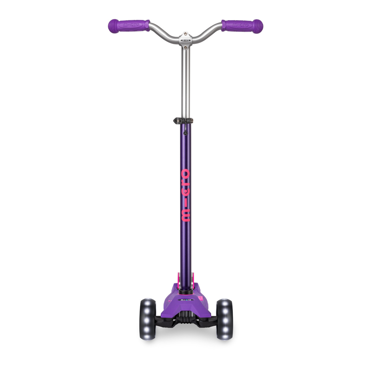 Koloběžka Maxi Micro Deluxe PRO LED, purple - ZDARMA doprava a Zdravá láhev!