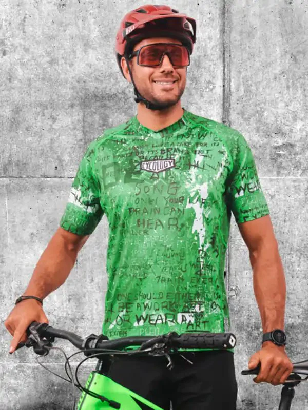 MTB dres CYCOLOGY Baz, pánský, krátký rukáv