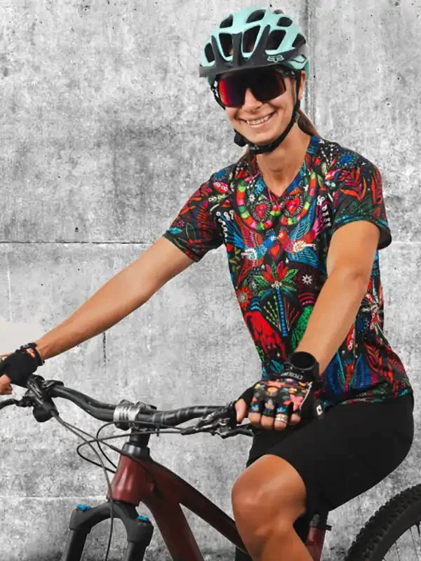 MTB dres CYCOLOGY Jungle Jungle, dámský, krátký rukáv
