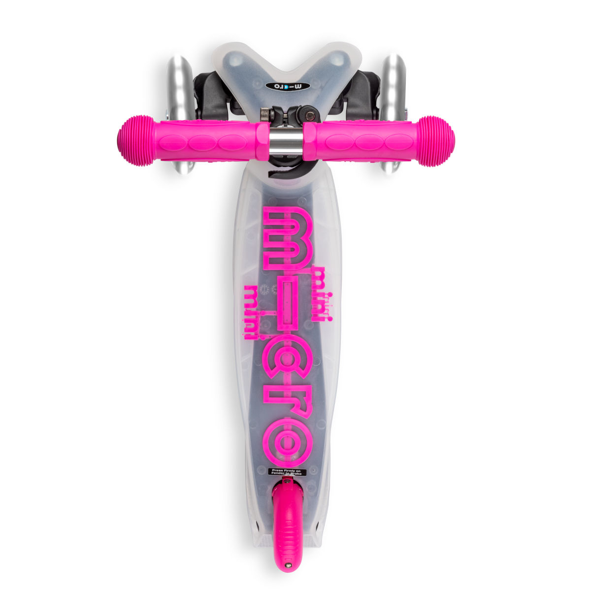 Koloběžka Mini Micro Deluxe Flux LED neon pink - ZDARMA dopravné!