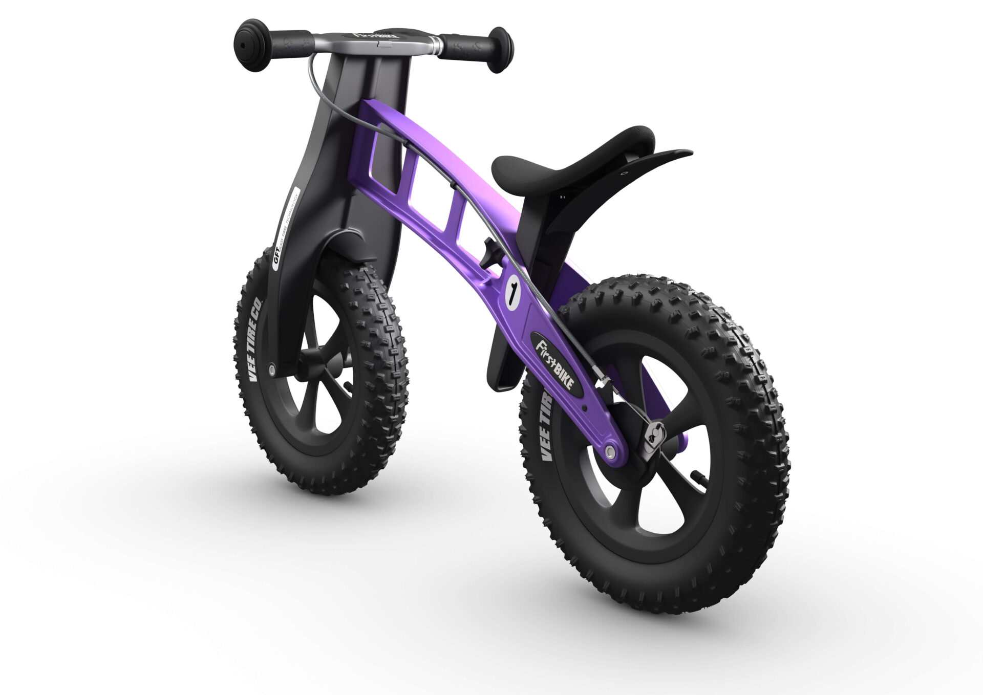 Odrážedlo FirstBike FAT violet - ZDARMA dopravné, košík a zvonek!