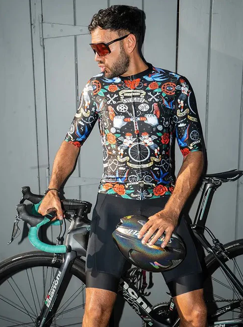 Cyklodres CYCOLOGY Velo Tattoo OG Reborn, men, krátký rukáv