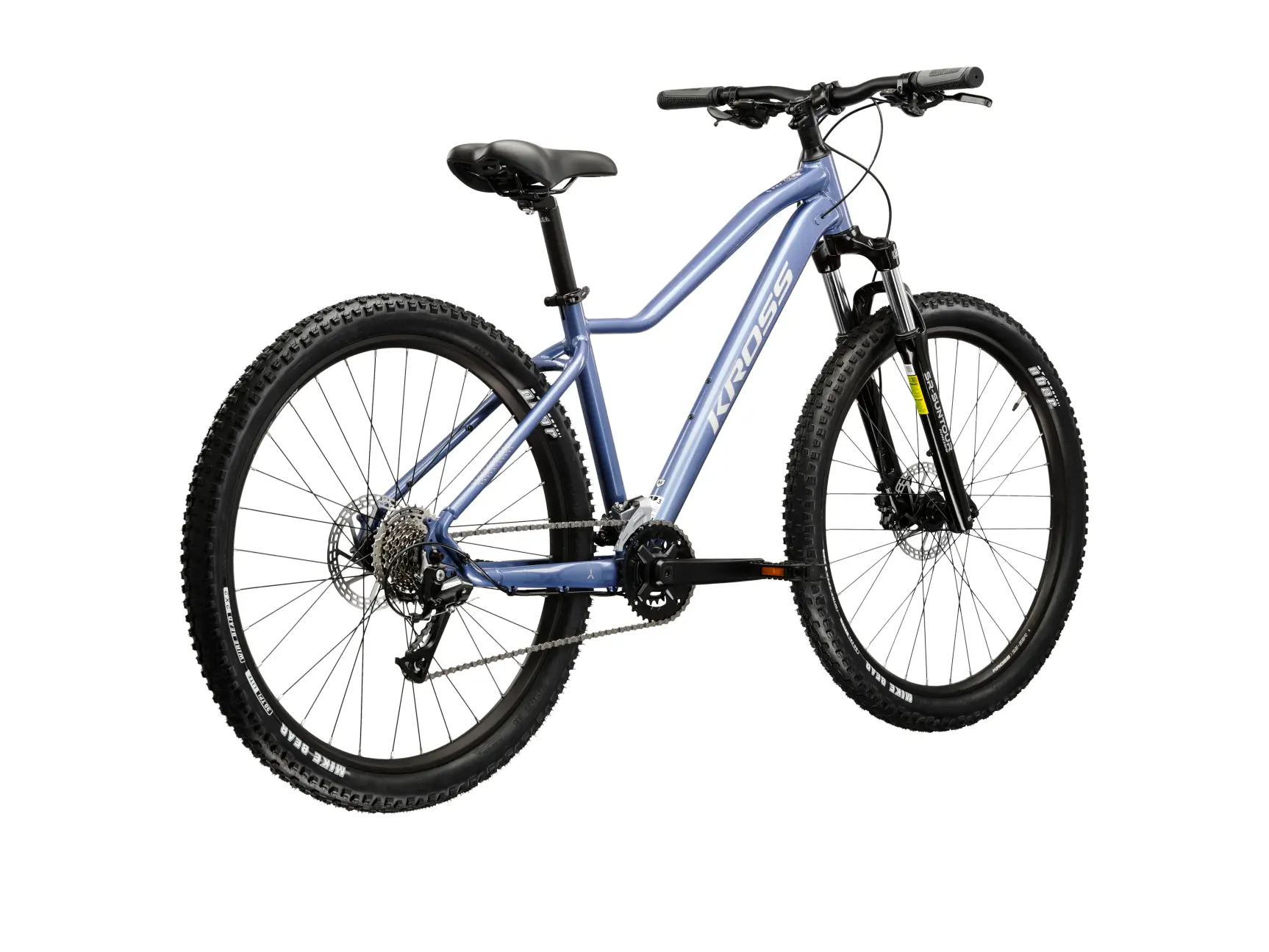KROSS LEA 4.0, rám 14" (XS), model 2025, pneu 27,5", barva modrá/stříbrná - ZDARMA dopravné, seřízení, odborná montáž a sada světel!