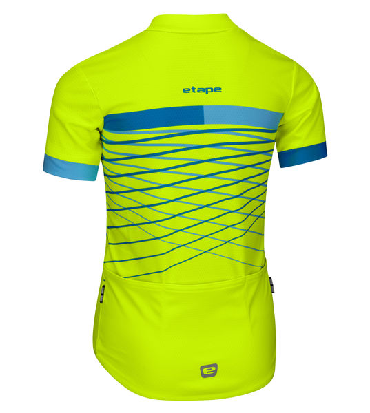 Dětský dres ETAPE LUCKY, žlutá fluo/modrá