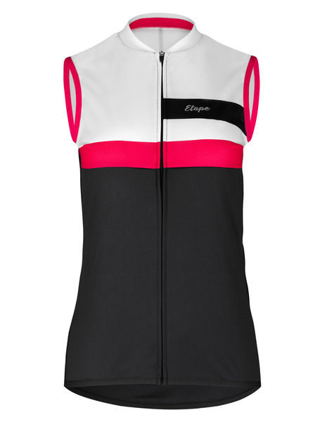 Dámský cyklistický dres ETAPE PRETTY 2.0, bílá/růžová