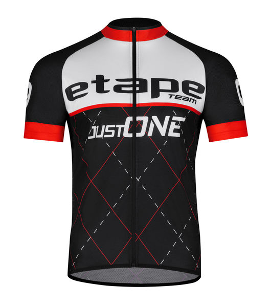 Pánský cyklistický dres Etape TEAM, černá/červená