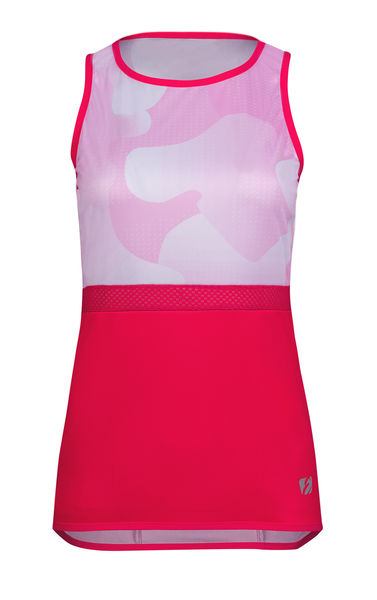 Dámský cyklistický dres SUMMER, bílá/růžová