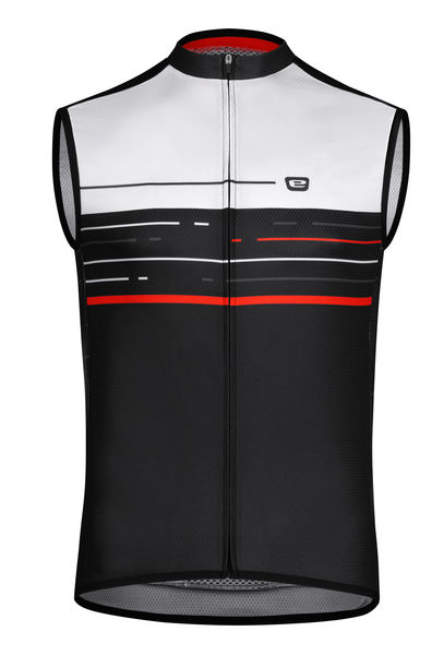 Pánský cyklistický dres ETAPE BLAZE, černá/bílá